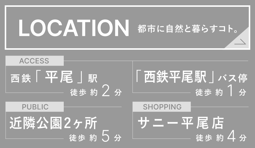 デュレジア平尾プレミアム ロケーション