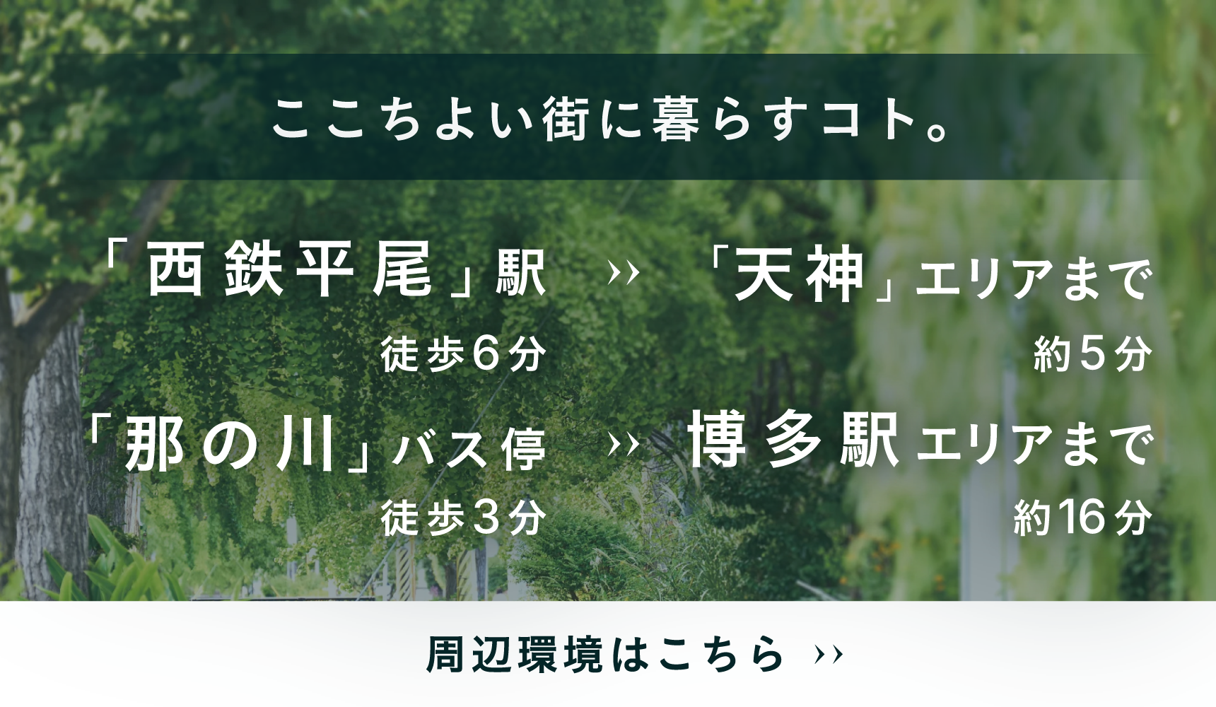 デュレジア平尾テラス ロケーション